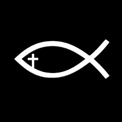 Наклейка на авто Рыбка Jesus. Наклейки на авто христианские символы  (ID#1428729854), цена: 135 ₴, купить на Prom.ua