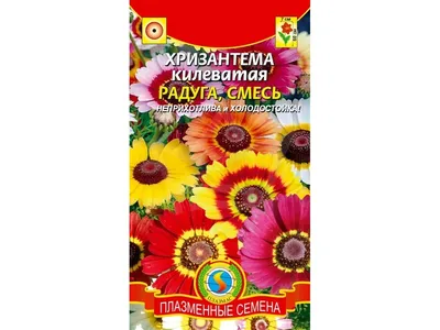 Хризантема (килеватая) Радуга, смесь 0.5г #Плазма