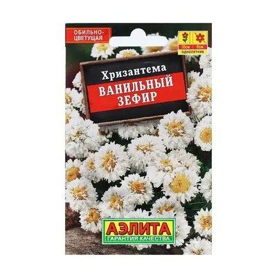 Семена цветов Хризантема махровая \"Платье невесты\", О, 0,05 г 3975980  Агрофирма АЭЛИТА купить по цене от 18руб. | Трикотаж Плюс | Екатеринбург,  Москва