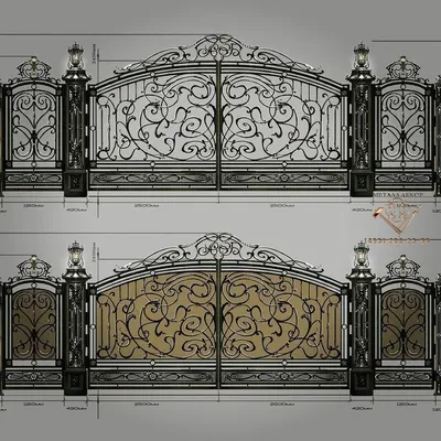 Эскизы ворот — Художественная ковка Металл-Декор