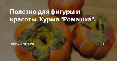 Хурма ромашка, 2 шт с бесплатной доставкой на дом из «ВкусВилл» |  Петрозаводск