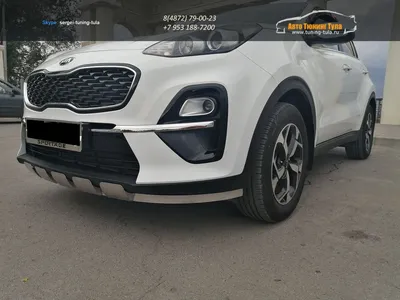 Тюнинг обвес переднего бампера вариант 2 Kia Sportage (2010-2016) №  TOKS-028101 - купить по лучшей цене на mirdopov.ru