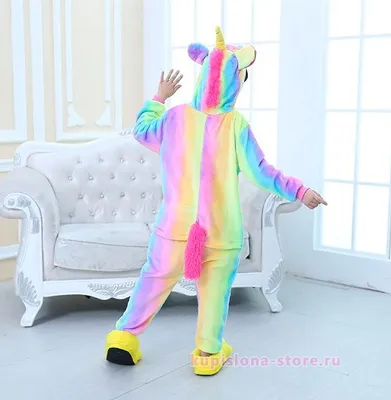 Wearable Blankets Adult Kigurumi Rainbow Unicorn Hoodie - 4kigu