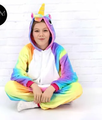 Детский кигуруми радужный единорог разноцветный (р.100-140 см) krd0061  (ID#796730813), цена: 600 ₴, купить на Prom.ua