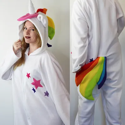 Rainbow unicorn cosplay onesie - Pretzl Cosplay