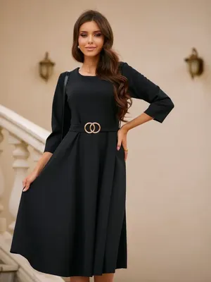 Классическое вечернее платье-футляр из костюмной ткани, черное  (ID#1834717203), цена: 680 ₴, купить на Prom.ua