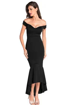 HOUZHOU Черное платье женское с v-образным вырезом и высокой талией  корейское классическое базовое элегантное мини-платье трапециевидной формы  с короткими рукавами и пышными рукавами – лучшие товары в онлайн-магазине  Джум Гик