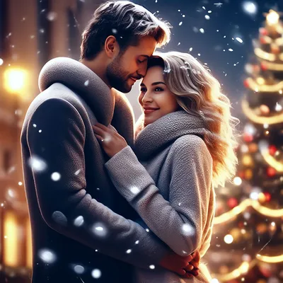 Красивая пара 👫 обнимаются…» — создано в Шедевруме