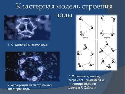 Кластеры воды фото