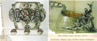 Чайник и сахарница, серебро 84 пробы, кость (одна вставка утрачена), общий  вес 1138г., клеймо «К. Фаберже» — Антикварная лавка в Калашном