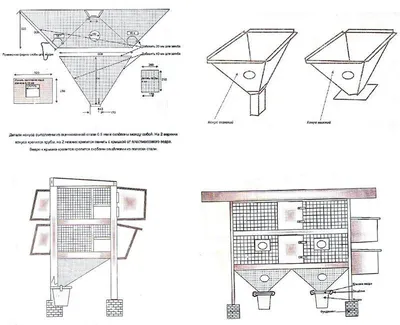 Как собственноручно построить клетку для кроликов по чертежам с размерами