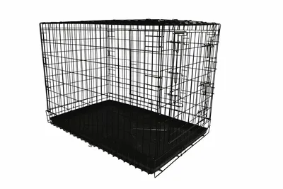 Клетка для собак Midwest iCrate 122×76×84 см, черная 2 двери, модель 1548DD  – купить по выгодной цене, Металлические клетки Midwest в интернет-магазине  зоотоваров PetsCage.ru в Москве с доставкой по России
