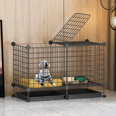 Металлическая клетка вольер для собак разборная на колесах - ZOOSHOP.ONLINE