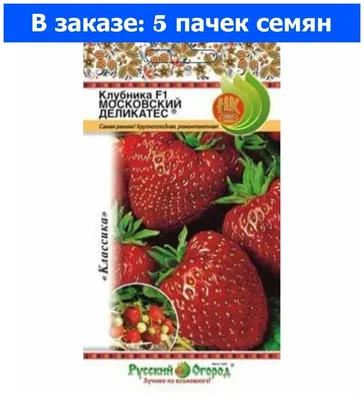 Купить саженцы Клубника Московский деликатес в Москве по цене от 100 рублей  - питомник Сад Ем