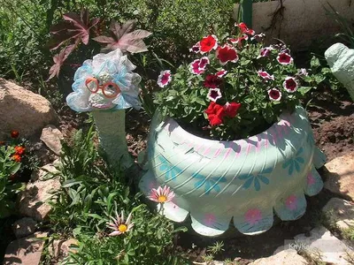 Клумбы из покрышек, Клумбы из покрышек своими руками