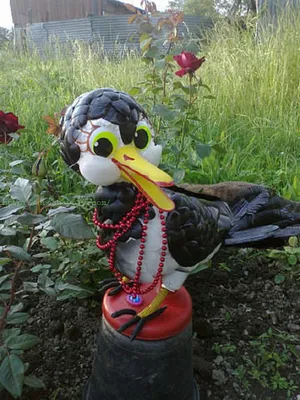Жар-птицы из пластиковых бутылок | Поделки, идеи для сада. Дача своими  руками | ВКонтакте