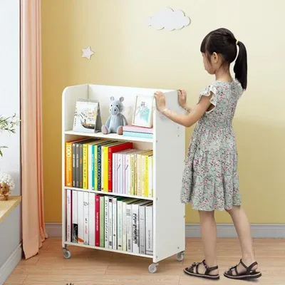 Простые детские книжные полки для дома напольные Детские книжные полки для  гостиной многоуровневые полки для хранения детская мебель | AliExpress
