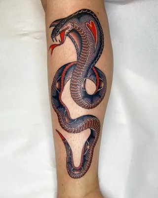 Fire Cobra 🪇 Tattoo by @levgenknysh For appointments hit the link in our  bio. … | Instagram