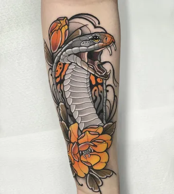 Large Cobra Temporary Tattoo – TattooIcon