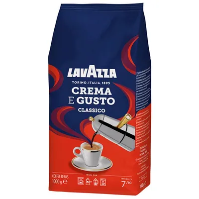 Кофе Lavazza Crema e Gusto 1 кг купить - Лавацца крема густо в зернах цена  Киев, Украина