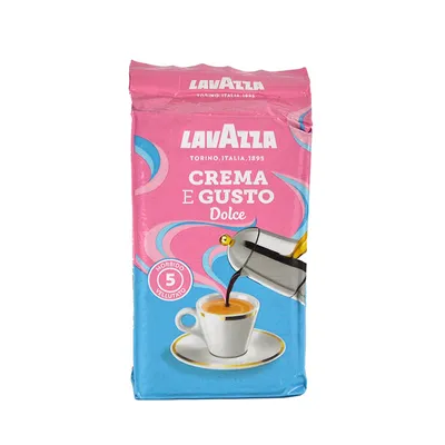 Кофе Lavazza Crema e Gusto Dolce молотый 250 г. Магазин натуральные продукты