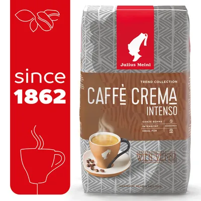 Кофе в зернах Julius Meinl Caffe Crema Intenso (Кафе Крема Интенсо), для  молочных напитков 1 кг - купить с доставкой по выгодным ценам в  интернет-магазине OZON (171471773)