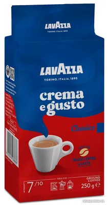 Lavazza Crema e Gusto молотый 250 г кофе купить в Минске