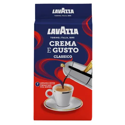 LAVAZZA Crema e Gusto (Лавацца Крем Густо) кофе молотый, 250 г. - купить в  Интернет-магазине кофе Lavazza | цена, отзывы, характеристики