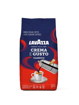 Lavazza Crema E Gusto Classico Blue Bag Whole Bean, 2.2 lb | Supermarket  Italy