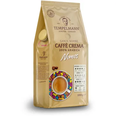 Кофе зерновой Tempelmann Caffe Crema Nomos 100% Arabica 1кг купить по цене  0.00 руб. в Минске