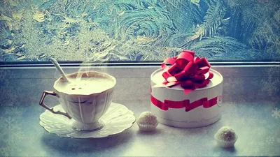 Кофе зимой фото фотографии