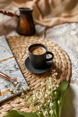 Романтическая чашка кофе