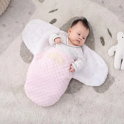 ᐉ Пеленка-кокон евро хлопок для новорожденных малышей на молнии с шапочкой  Микки 3-6 месяцев (8056LUK-2)