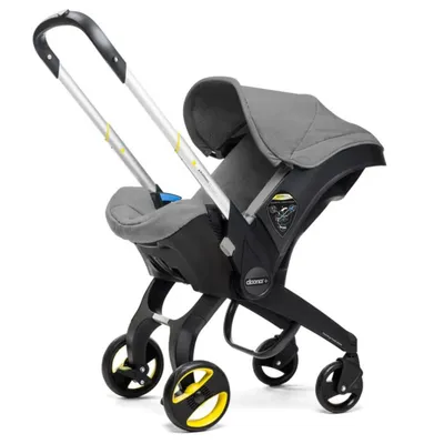 Коляска-автокресло, автолюлька для новорожденных Doona+, цвет: Nitro Black  - купить с доставкой по выгодным ценам в интернет-магазине OZON (170343520)