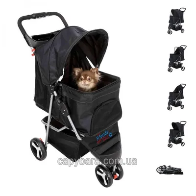 Складная прогулочная коляска для собак, прогулочная коляска для больших  собак, вес 60 кг | AliExpress
