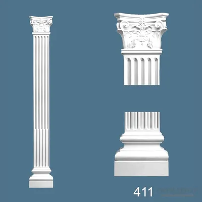 Купить колонны из гипса - заказать изготовление и монтаж от Лепнина 365
