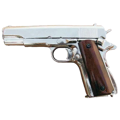 Макет револьвер Colt Peacemaker .45, никель (США, 1873 г.) DE-1186-NQ  (D7/1186NQ) купить в Москве, СПБ, цена в интернет-магазине «Pnevmat24»