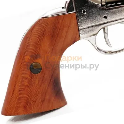 Револьвер Кольт \"Миротворец\" 4,75\" (Peacemaker), калибр 45, 1873 г.  никелированный - купить недорого в интернет-магазине с доставкой