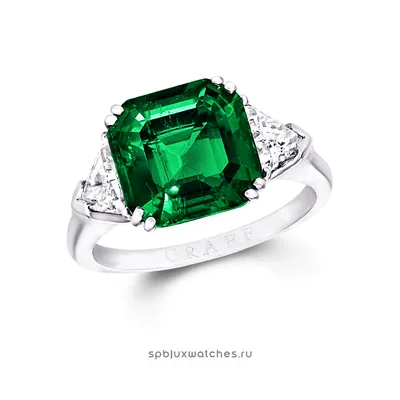 Купить Кольцо для помолвки graff classic graff square emerald cut ring ete