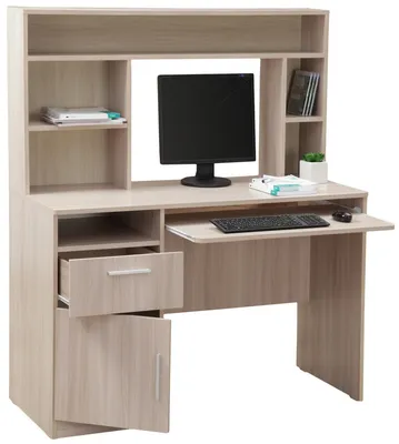 Компьютерный стол угловой с ящиками и шкафом №2 купить в Минске, цена
