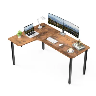 Многофункциональный стол для компьютера, принтера, системного блока, с  полками Танай 2W белый/черный на металлокаркасе