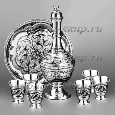Коньячный набор из серебра \"Аромат\", вс050 купить по цене 0 руб, с  доставкой по Москве и России