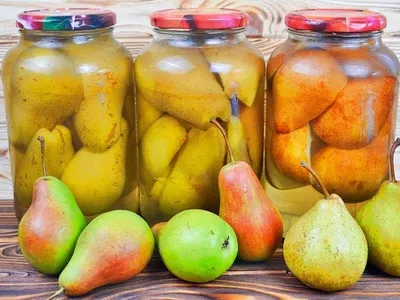 Компот из груш и персиков на зиму - пошаговый рецепт с фото на Повар.ру