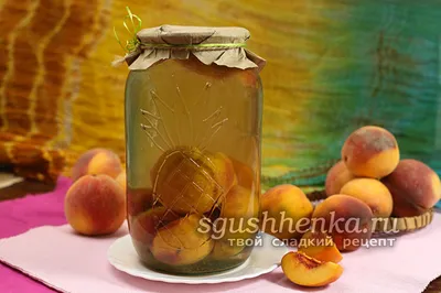 Компот из сливы и персиков на зиму | Простые рецепты с фото