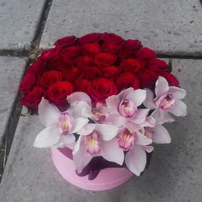 Цветочная композиция с доставкой по Киеву | Купить орхидею Киев