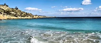 Пляж Коннос Бей Национальном Парке Кейп Греко Кипр стоковое фото ©KirillM  607141226