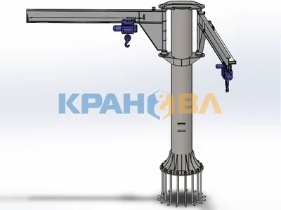 Консольный кран на колонне настенный BOY - стандартная грузоподъемность от  63 до 250 кг