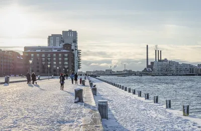 Вид набережной Копенгагена на …» — создано в Шедевруме