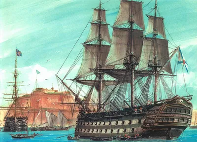 корабли при Петре 1 - Линейный корабль «Азов» Россия 1826 год | Old sailing  ships, Ship paintings, Sailing vessel