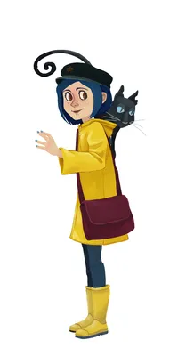 Фигурка Коралина в стране кошмаров Coraline in Raincoat (подставка, 18 см)  - купить с доставкой по выгодным ценам в интернет-магазине OZON (343066630)